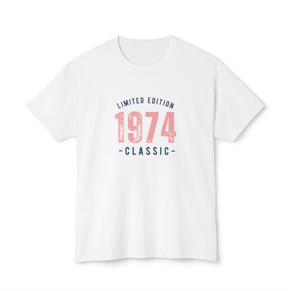 Vintage Inspired Unisex T-shirt with Limited Edition 1974 Classic Graphic - Short Sleeve HD Cotton™ Tee