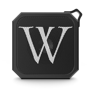 Altavoz Bluetooth, altavoz portátil personalizado para exteriores, altavoz con monograma inicial, altavoz impermeable personalizado, sistema de sonido Blackwater