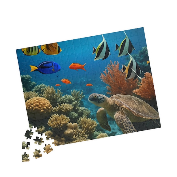 Sea Life Jigsaw Puzzle, Underwater Adventure, Ocean Decor