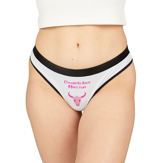 Cowgirl Thongs - Fun & Flirty Underwear for Western Lovers - Perfect for Parties, Bachelorette, Birthdays, Festivals, Gifts