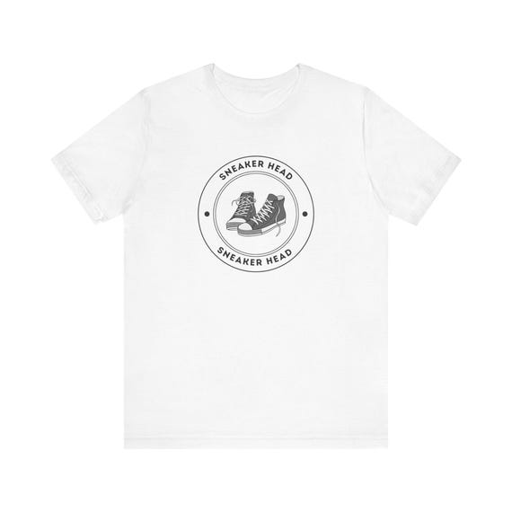 Sneaker Head Tee Shirt, Streetwear T-Shirt, Cool Kicks Top, Sneaker Lover Gift, Urban Fashion Apparel