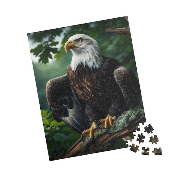 Bald Eagle Puzzle: Wildlife Jigsaw, Family Activity (110-520 pcs)