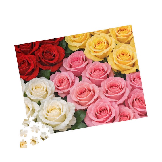 Multicolor Rose Bouquet Jigsaw Puzzle 110-1014 Pieces Floral Garden Gift Adults Beginners