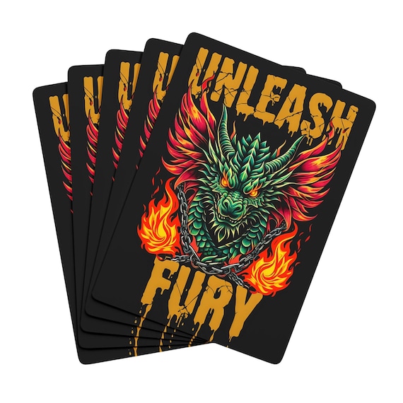 Dragon Poker Playing Cards Set: Vibrant Card Games