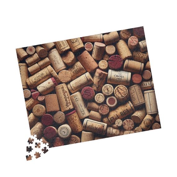 Wine Cork Puzzle: Family Game Night, Wine Lover Gift