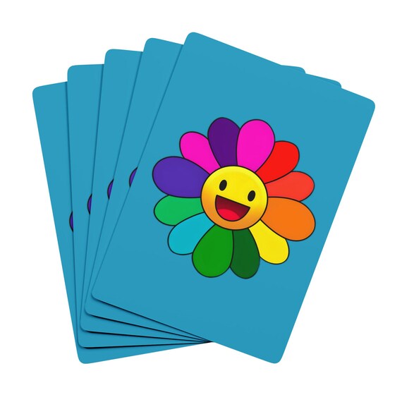Vibrant Playing Cards Set - Colorful Game Night Essential Gift for Family Gamers