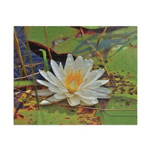 Serene Water Lily Jigsaw Puzzle: Relaxing Nature Gift