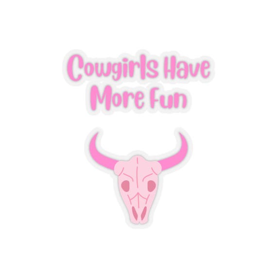 Cowgirl Kiss-Cut Stickers: Western Decor for Laptops & Gifts | Country Chic Fun Vibes