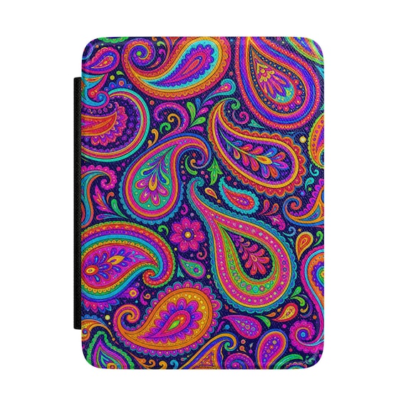 Neon Paisley Kindle Case | Colorful Boho Tablet Sleeve