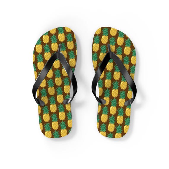 Vacay Ready: Cute Pineapple Patterned Flip Flops