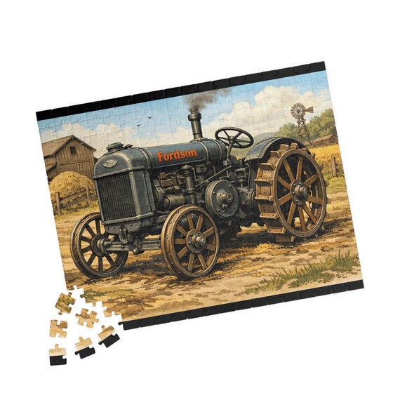 Vintage Fordson Tractor Puzzle Farm Machinery Jigsaw 110-520 Pieces Antique Agricultural Gift