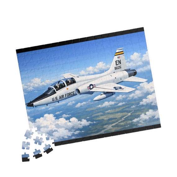 US Air Force T-38 Jet Puzzle 110 to 520-Piece | Military Aircraft Jigsaw