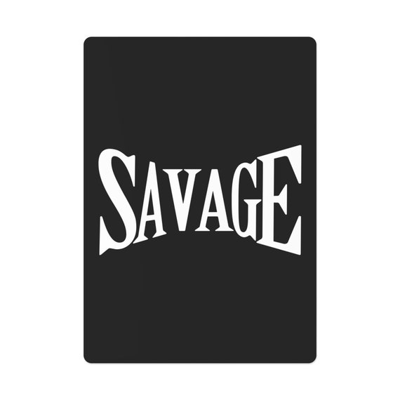 Custom Savage Poker Playing Cards - Perfect Gift for Card Game Enthusiasts