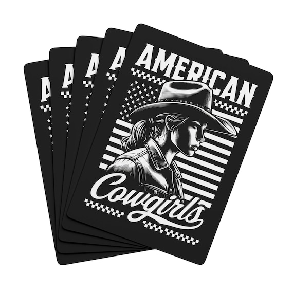American Cowgirls Playing Cards: Western Poker Night Game
