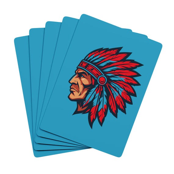 Custom Playing Cards: Vibrant Native American Design Deck for Casino Night Gaming