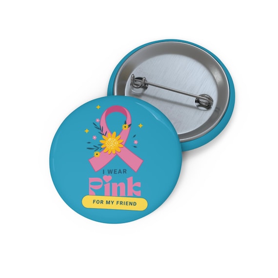 Pink Ribbon Pin: Support Breast Cancer Awareness - Wear for Friend, Survivor Gift, Jacket Accessory