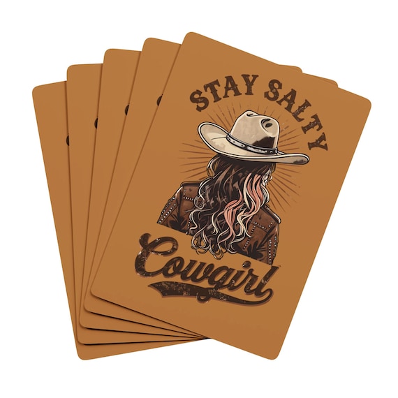 Cowgirl Custom Playing Cards: Western Style Deck for Game Nights