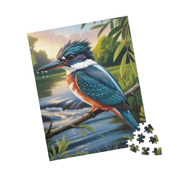 Kingfisher Bird Jigsaw Puzzle 110-520 Piece River Scene Nature Wildlife Gift