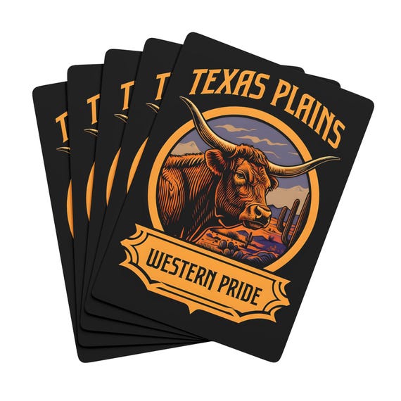 Texas Plains Playing Cards: Western Theme Collectible Card Deck