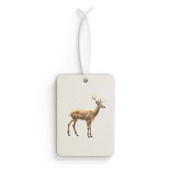 White Tail Deer Air Freshener - Fragrance for Your Ride - Perfect Gift for Hunters and Outdoor Enthusiast