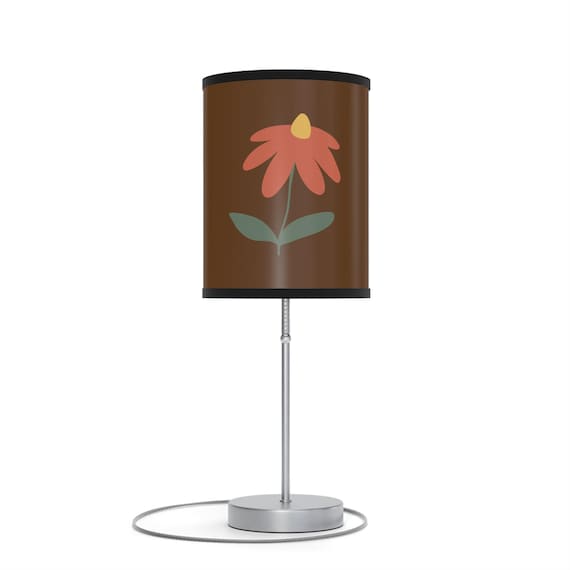 Bohemian Floral Table Lamp: Modern Desk Light for Home, Nursery, Living Room - Unique Gift Idea