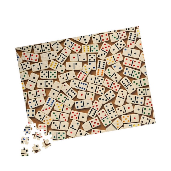 Domino Pattern Puzzle | 110, 252, 520 Piece Chipboard Game Night Fun