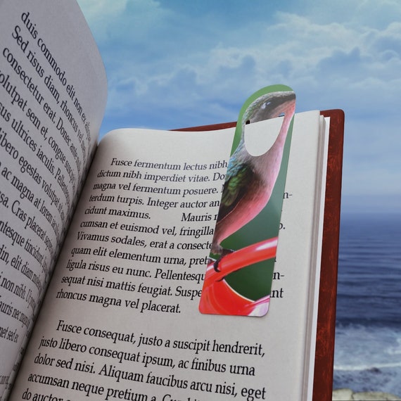 Elegant Hummingbird Bookmark: Charming Gift for Book Lovers, Readers, and Nature Enthusiasts