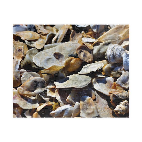 Seashell Puzzle, Nautical Decor, Ocean Lovers Gift, Family Fun Activity, Coastal Home Decor, Beach-Themed Puzzle