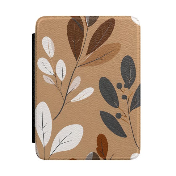 Autumn Foliage Pattern Kindle Case | Leaf Branch eReader Cover