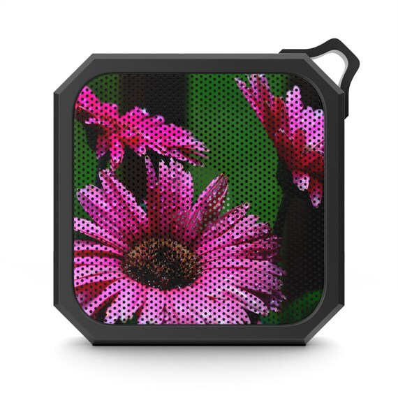 Vibrant Floral Outdoor Bluetooth Speaker, Portable Speaker, Lightweight Music Player, Gift for Nature Lovers, Beach Speaker, Festival Sound