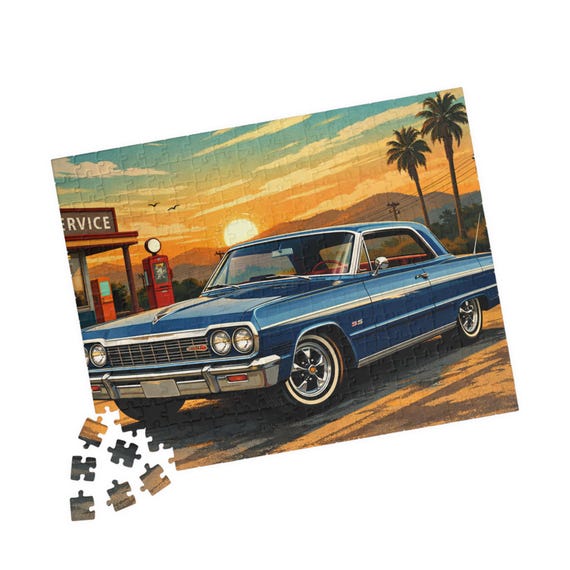 1964 Chevy Impala Puzzle 110-520 Piece | Classic Car Jigsaw