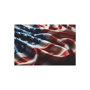 Rustic American Flag Metal Art: Patriotic Home Wall Decor (30x20)