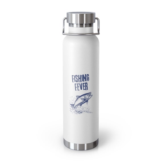 Fishing Fever 22oz Copper Insulated Bottle - Stay Hydrated in Style!