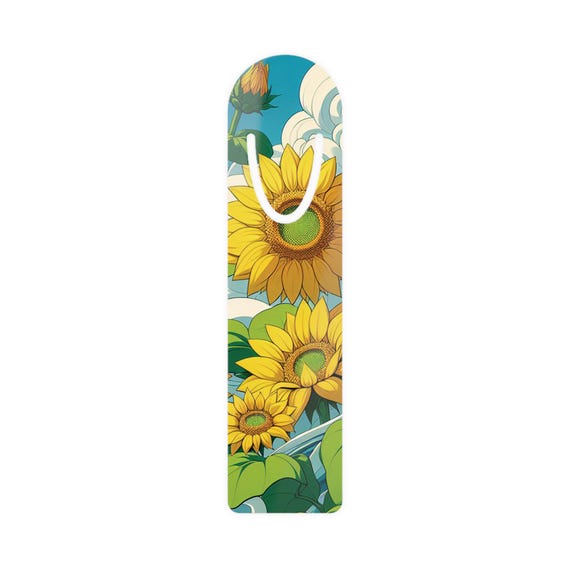 Sunflower Lover's Bookmark - Colorful Floral Print for Book Lovers