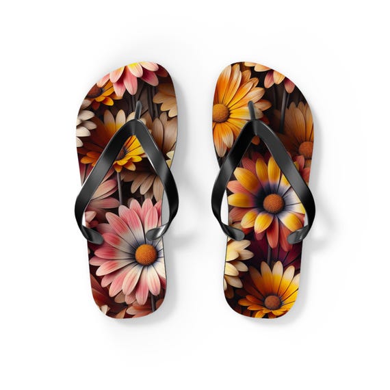 Floral Flip Flops: Stylish Beach Sandals for Summer Comfort, Vacation Essentials & Outdoor Adventures