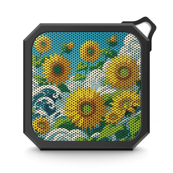 Sunflower Outdoor Bluetooth Speaker, Portable Speaker for Camping, Waterproof Speaker, Summer Vibes, Music on the Go