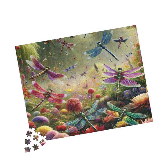 Dragonfly Garden Puzzle: Nature Lovers Jigsaw Puzzle