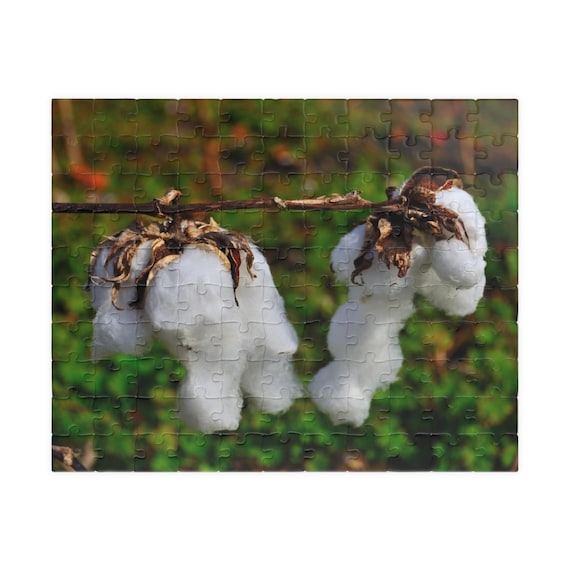 Cotton Blossom Puzzle - Nature Lovers, Home Decor, Family Activity, Eco-Friendly Gift, Relaxation Fun
