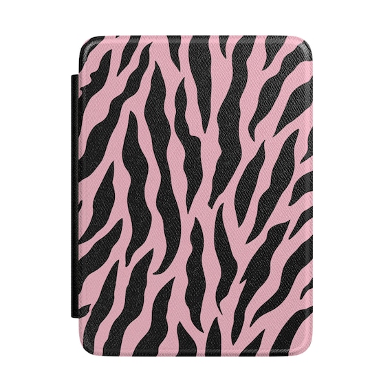 Pink Zebra Stripe Kindle Case | Animal Print eReader Cover