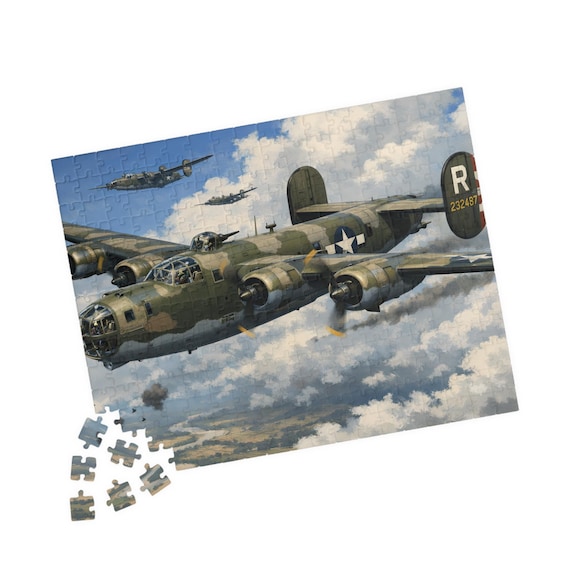 B-24 Liberator Bomber Puzzle 110/252/520-piece | WWII Aircraft Jigsaw