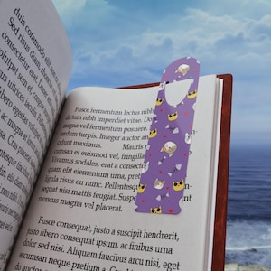 Cat-Themed Bookmark, Cute Animal Bookmark, Valentine&#39;s Day Gift, Book Lover Gift, Reading Accessories, Cat Lover&#39;s Bookmark