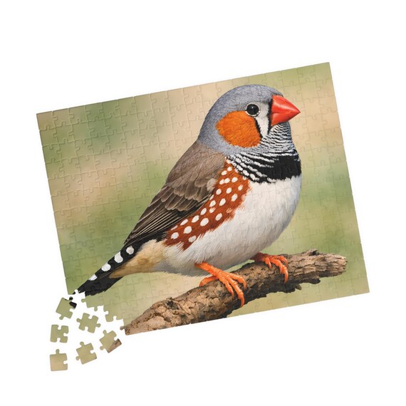 Zebra Finch Bird Jigsaw Puzzle Wildlife Nature Lover Gift 110/252/520 Pieces