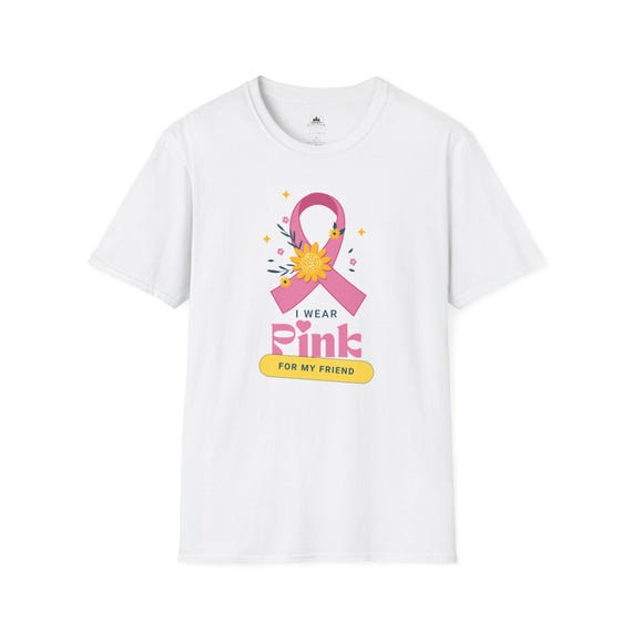 Pink Ribbon Support Tee for Breast Cancer Awareness - Women's T Shirt