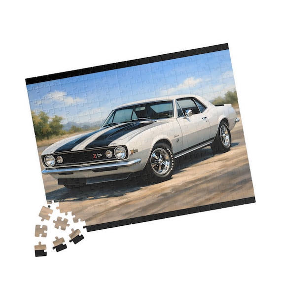 1967 Camaro Classic Muscle Car Jigsaw Puzzle 110-520 Piece Vintage Auto Enthusiast Gift