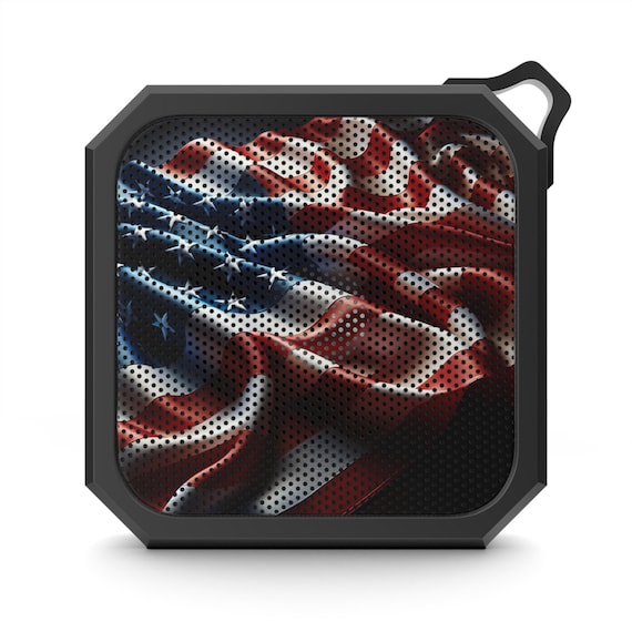 Bluetooth Outdoor Speaker - Flag Design, Portable Speaker, Wireless Audio, Camping Gear, Patriotic Gift, Beach Essential