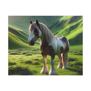 Horse Puzzle: Nature Jigsaw for Family Game Night