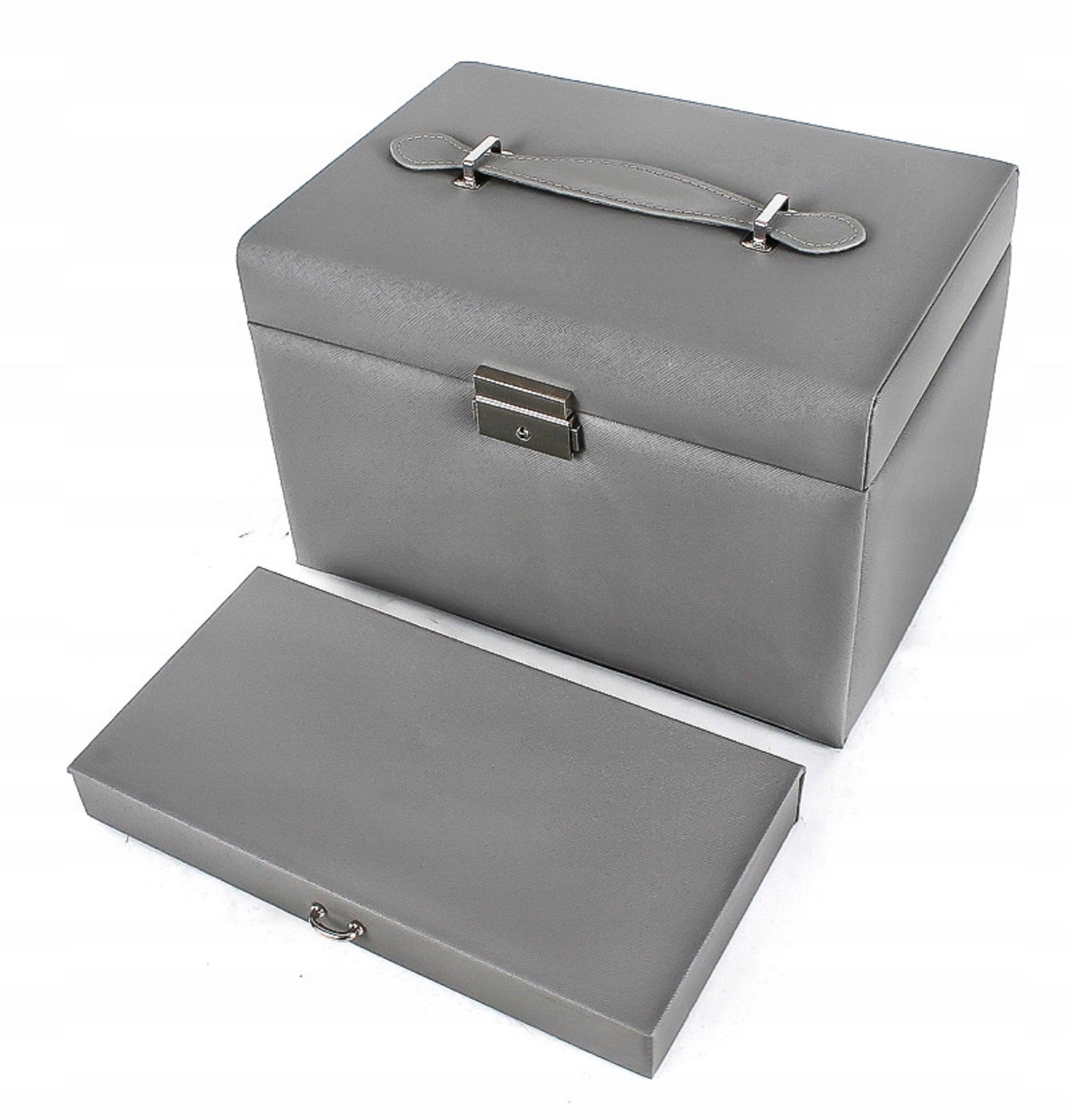 Luxury Grey Jewellery Leatherette Box with an additional Etsy