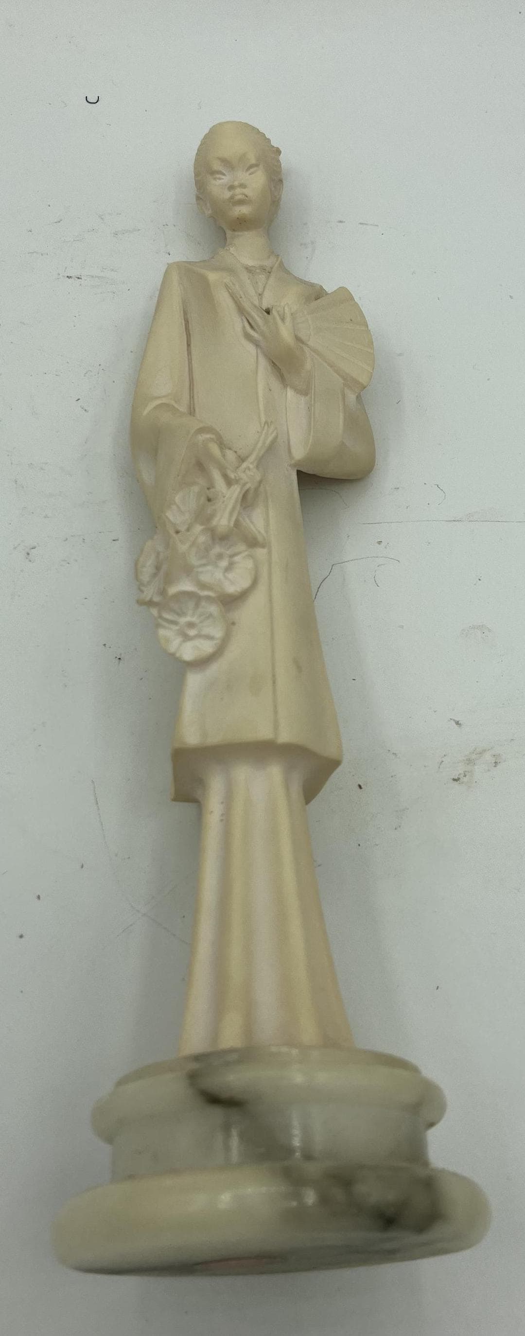 Sculpture Jiannelli 1972 - Danseuse En Albâtre - Vintage