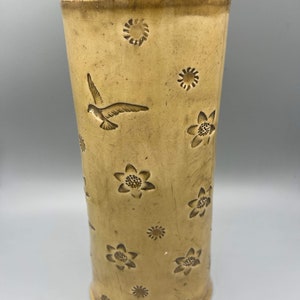 Vase 10&quot; Pottery VF Signed