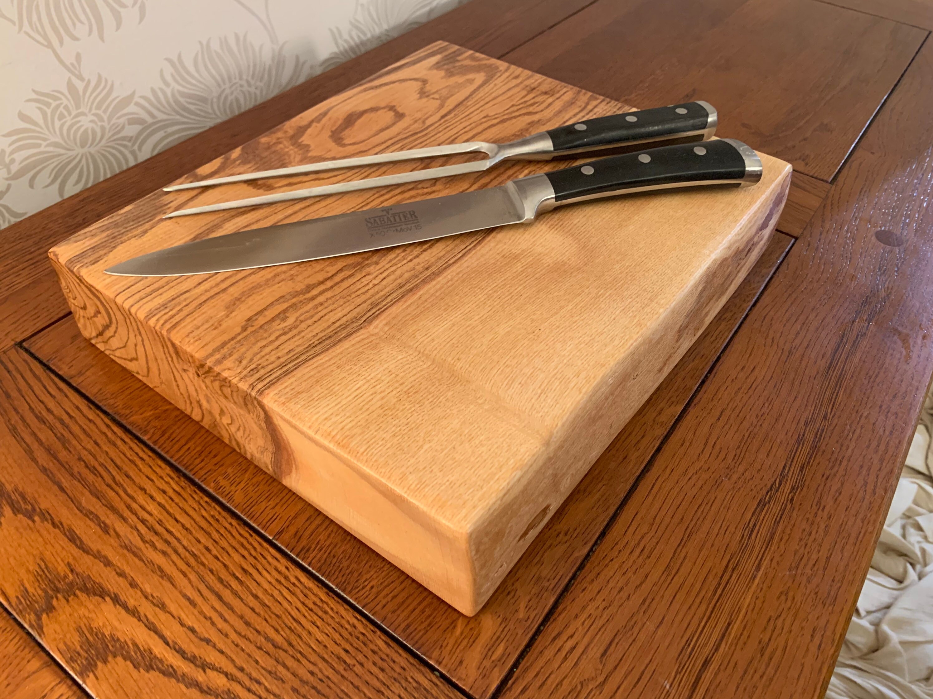 Live edge solid Ash chopping board Etsy